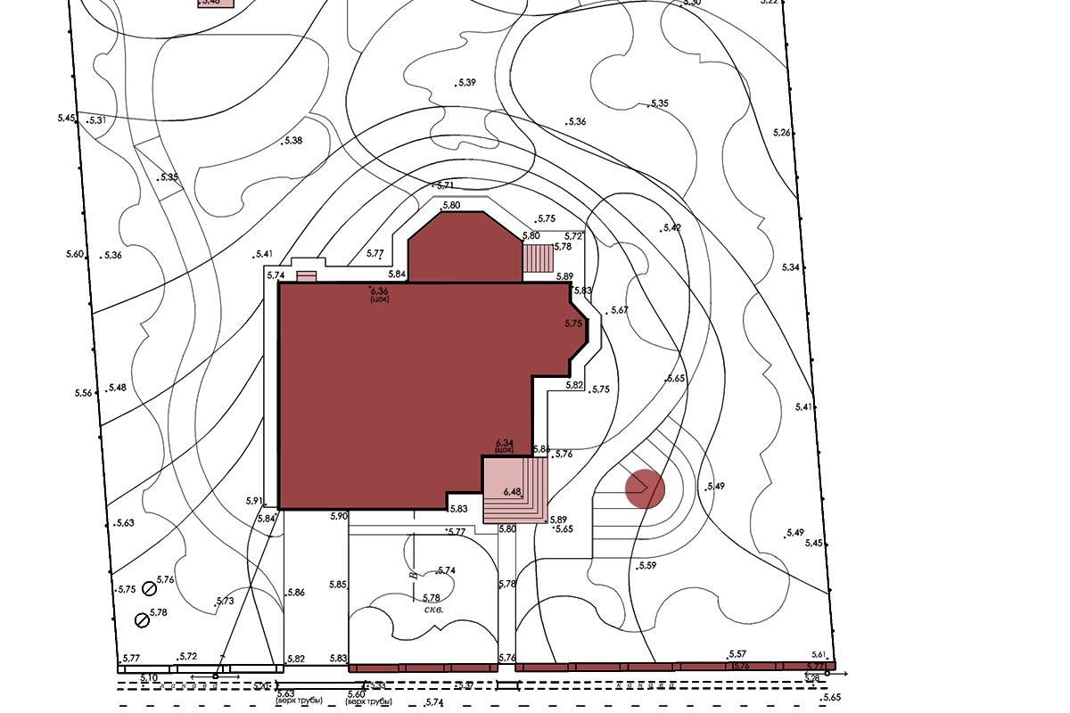 Подоснова - первый шаг в проекте участка